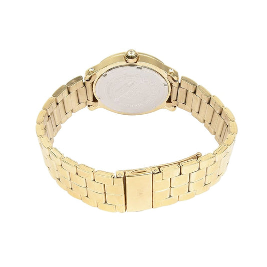 Women's All Stainless steel Rose Gold, Green Dial with Rose Gold Silver Stainless Steel Bracelet Watch LWWI105B