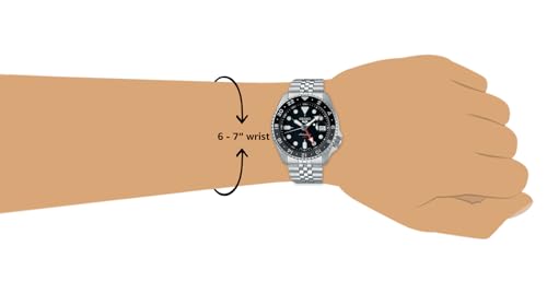 Analog Black Dial Silver Band Men's Stainless Steel Watch-SSK001K1