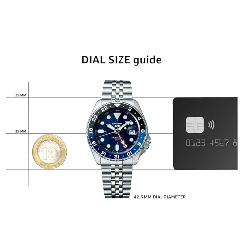 Analog Stainless Steel Blue Dial Silver Band Men's Watch-SSK003K1