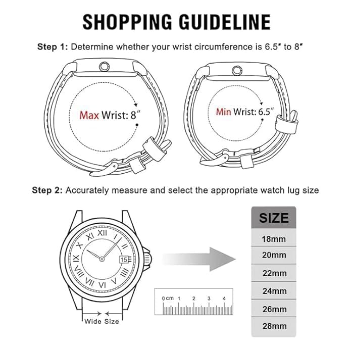 Quick Release 22 mm Tan Vegan Leather Strap for Analog & Smart Watches