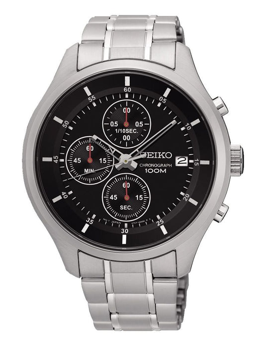 Chronograph Black Dial Men's Watch-SKS539P1