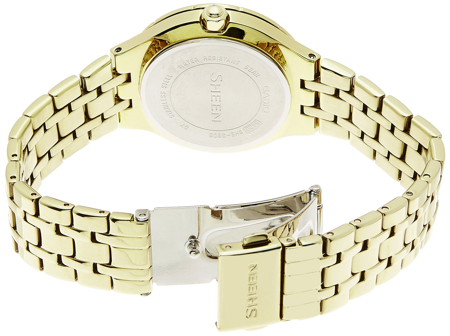 Sheen Multi Function Analog Gold Dial Women's Watch - SHE-3803GD-9AUDR (SX138)