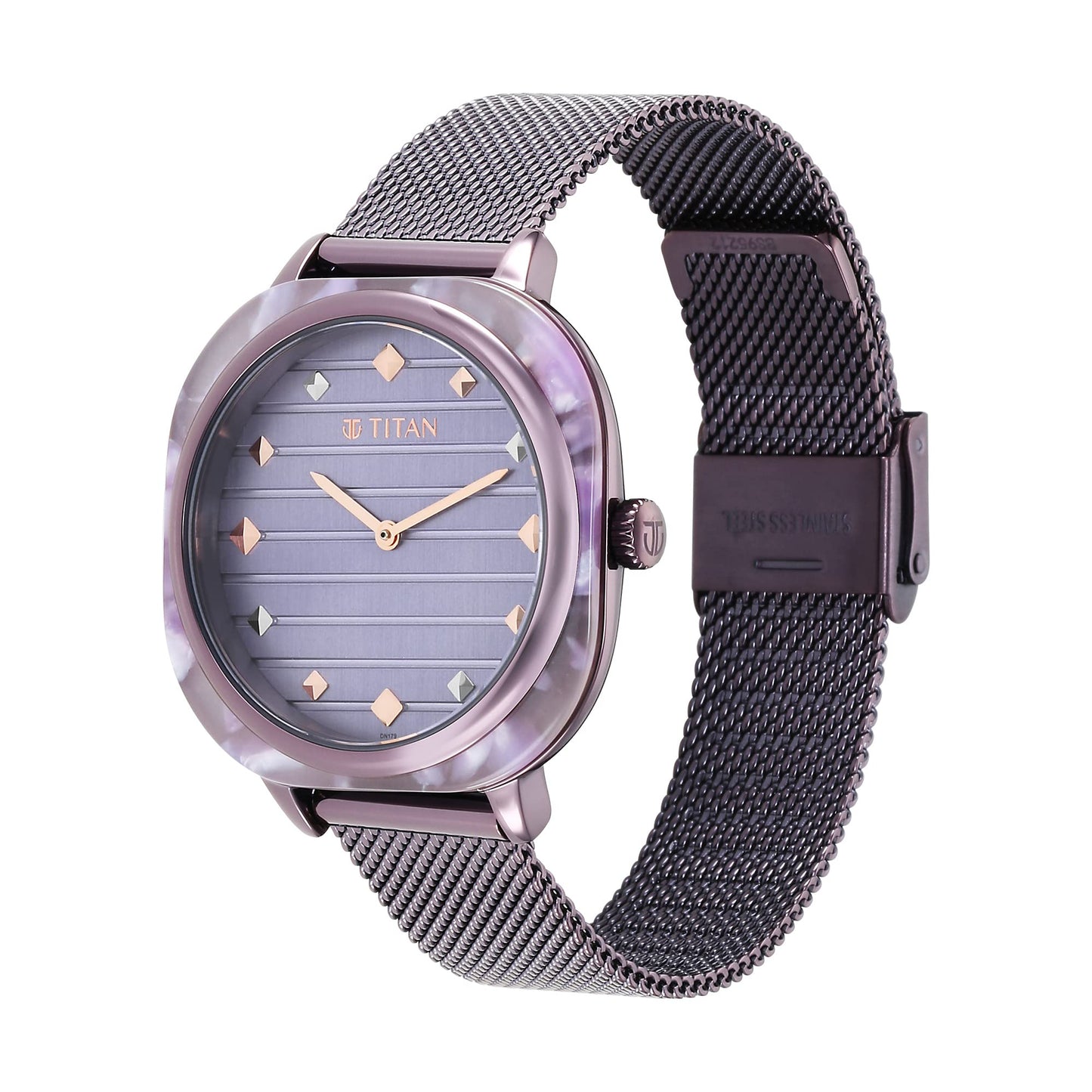 Analog Purple Dial Watch-95212Km02, Band Color-Purple