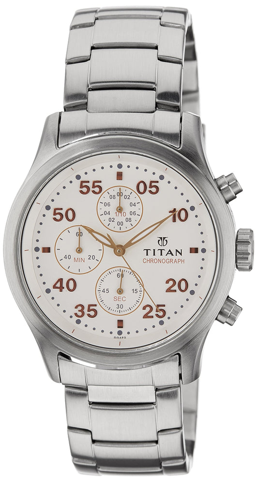 Chronograph White Dial Men's Watch - 1634SM01 / 1634SM01