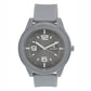 Men’s Grey Analog Watch with Bold Dial & Silicone Strap - BSM021B