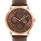 Men’s Brown Dial with Brown Leather Strap Analog Watch - BSM003E