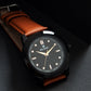 Big Shot Men’s Black Textured Dial with Brown Leather Strap Analog Watch - For Men BSM008B
