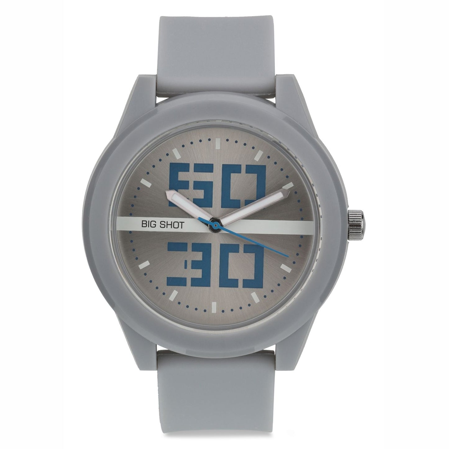 Men’s Grey Dial with Grey Silicone Strap Analog Watch - BSM020A