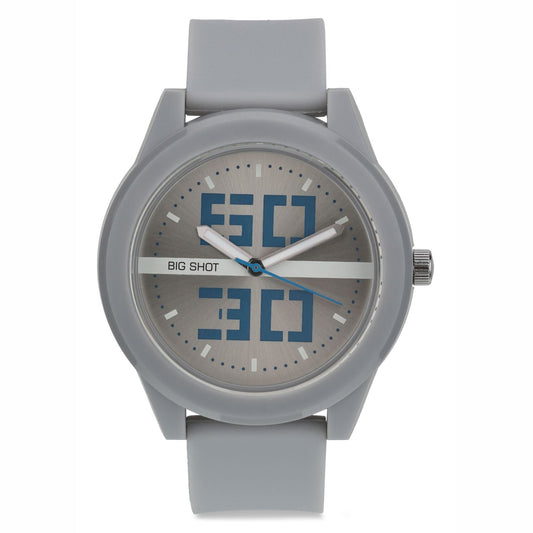 Men’s Grey Dial with Grey Silicone Strap Analog Watch - BSM020A
