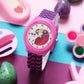 Kids’ Pink Analog Watch with Toucan Dial & Wavy Strap Design - JJ241