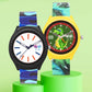 Kids' Combo Pack Analog Watches – Green Dinosaur Adventure & Blue Camouflage Sports - JJ120114