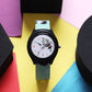 Kids’ White Dial Analog Watch with Black Case and Panda Print Silicone Strap - JJ224