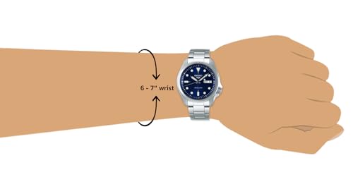 Analog Blue Dial Clear Band Men's Stainless Steel Watch-SRPE53K1