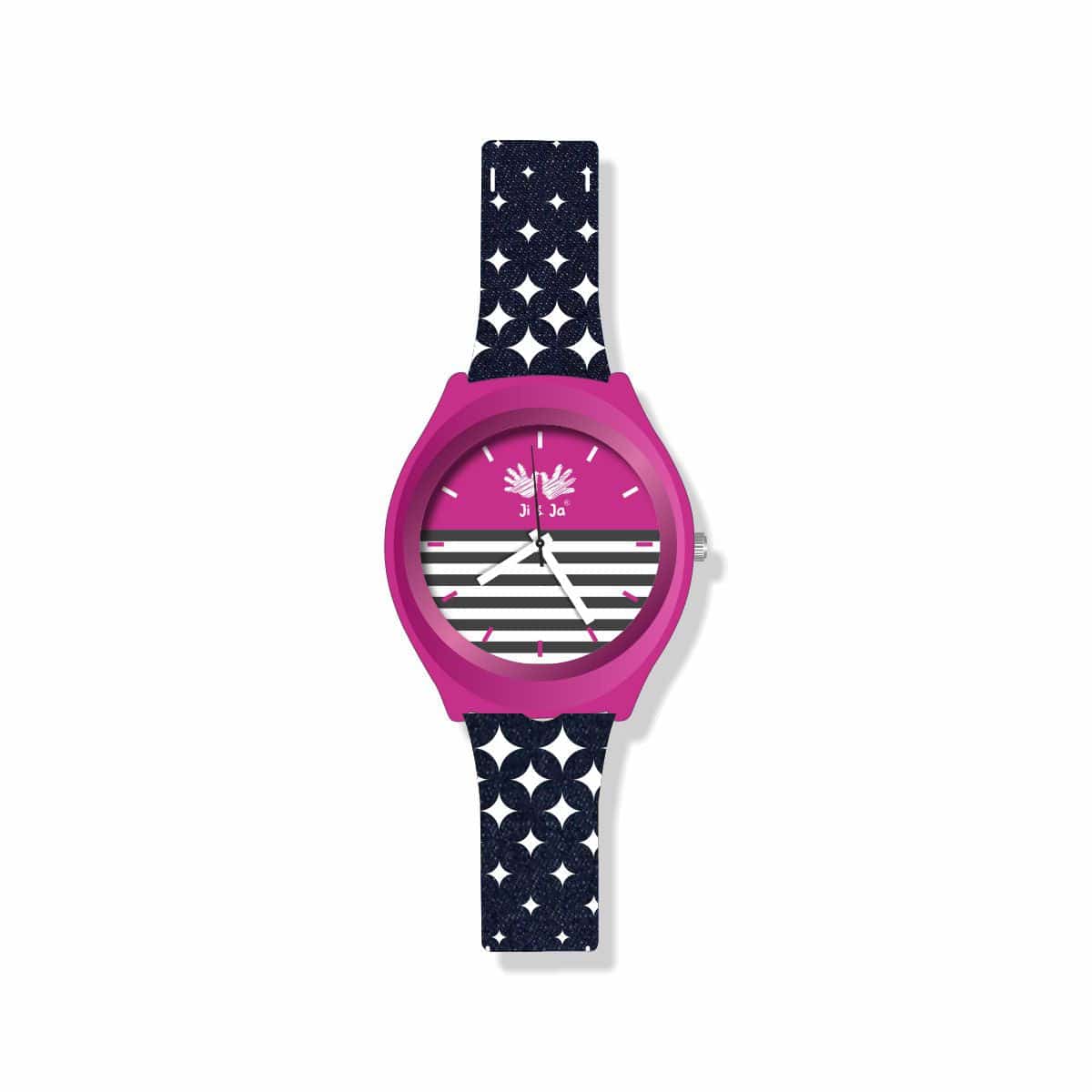 Kids Analog Watch Denim Blue Strap with Purple Dial, Water Proof for Daily Wear