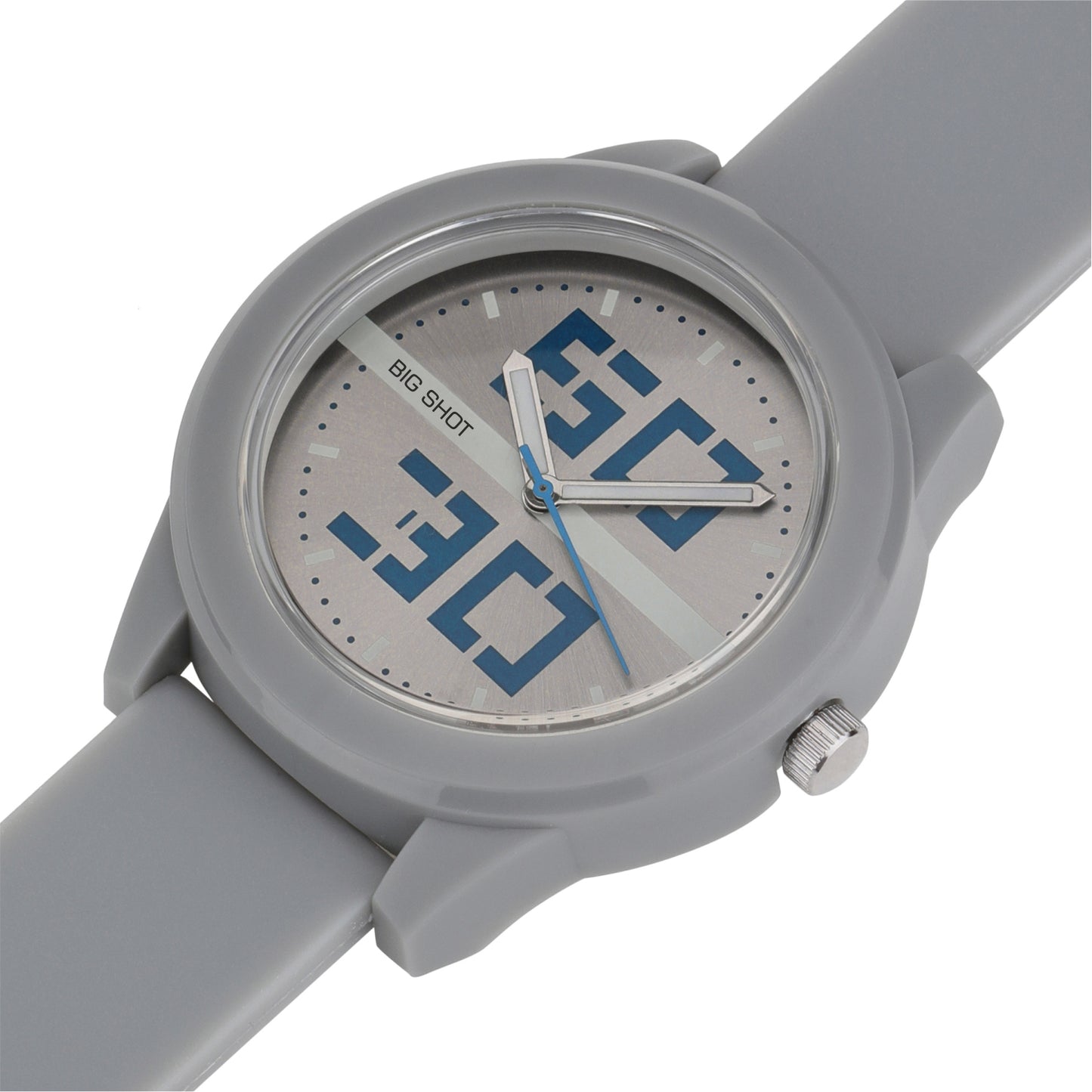 Men’s Grey Dial with Grey Silicone Strap Analog Watch - BSM020A