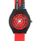 Kids’ Red Spider Web Theme Analog Watch with Silicone Strap - JJ215
