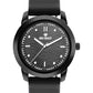 Men’s Analog Watch – Black Dial with Textured Pattern & Black Strap - BSM008B