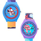 Kids’ Combo Pack Analog Watches – Astronaut Rocket Theme & Mermaid Cartoon Design - JJ115118