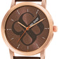 Men’s Brown Dial with Brown Leather Strap Analog Watch - BSM003E