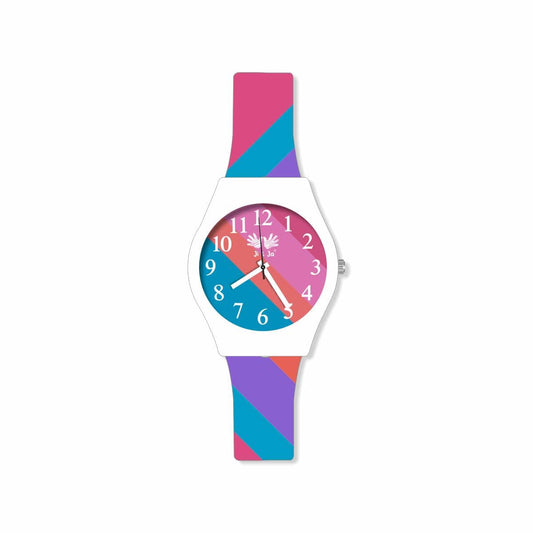 Kids Analog Watch Pastel Colour Dial  And strap