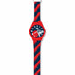 Kids Analog Watch Basket Ball Print Strap with Red Dial, Basket Ball Print