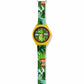 Kids Analog Watch Dino Jungle Print Strap with Green Dial & Dino Print