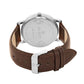 Men's Brown Leather Strap Watch BSM002A
