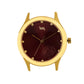 Women's Gold Case, Red Dial, Red Leather Strap Watch LWW116A