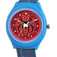 Kids’ Blue Spider Web Theme Analog Watch with Silicone Strap - JJ217