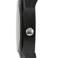 Men’s Black Dial Analog Watch with Bold White Numerals & Black Silicone Strap - BSM026A