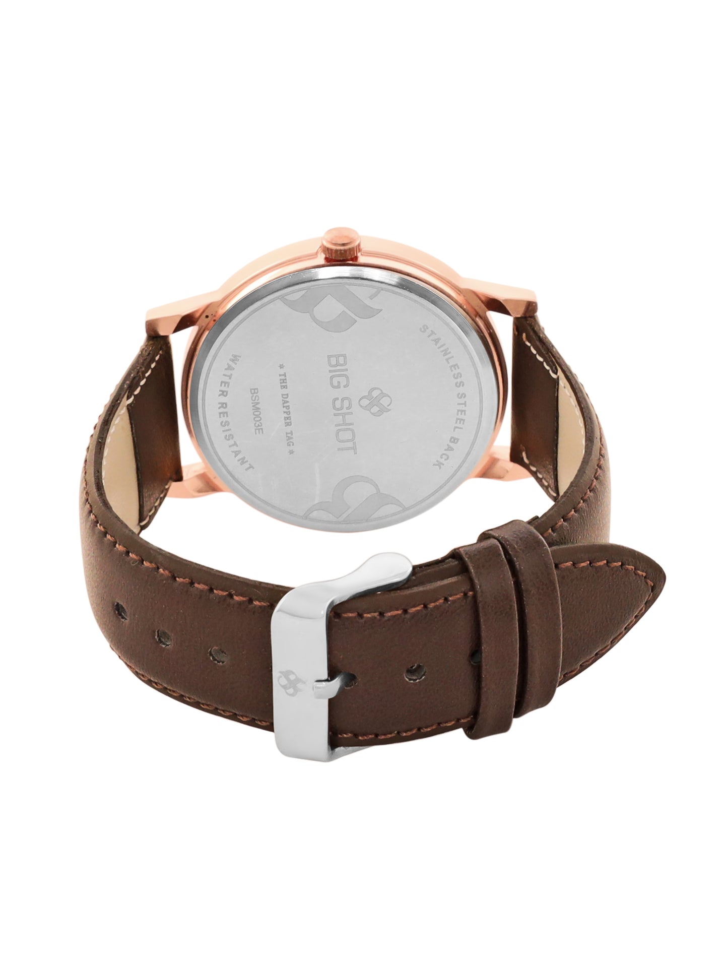 Men’s Brown Dial with Brown Leather Strap Analog Watch - BSM003E