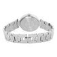 Women’s Black Dial Silver Bracelet Watch with Crystal Bezel - D004A