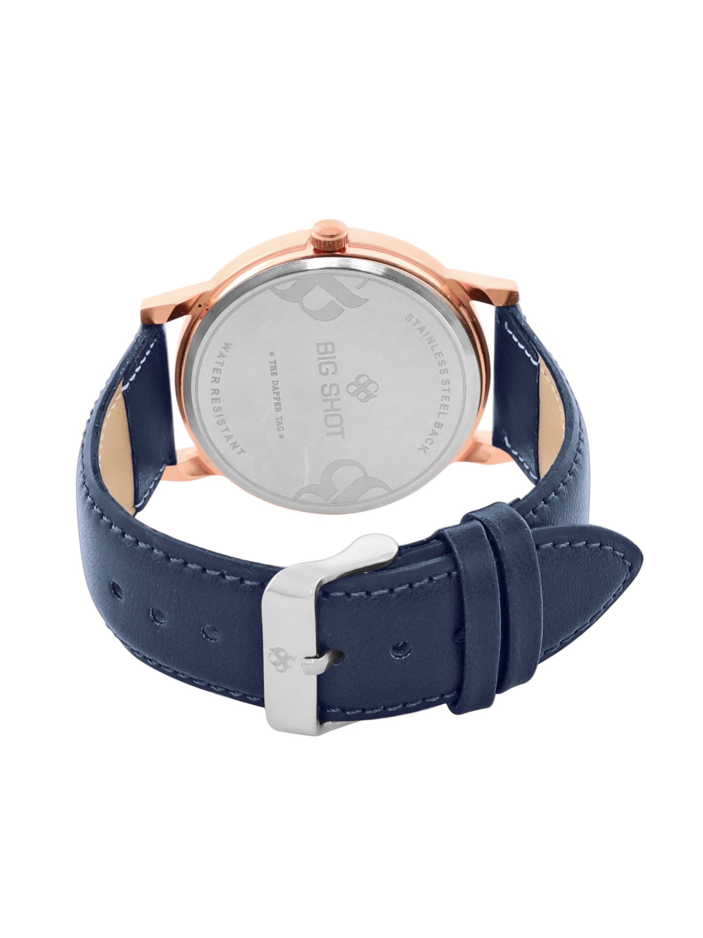 Men’s Blue Dial with Blue Leather Strap Analog Watch - BSM002D