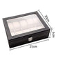 Wrist Watch Organizer Case In 10 Slots for Men and Women