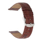 Quick Release 20 mm Brown Croco Genuine Leather Strap for Analog & Smart Watches