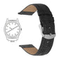 Quick Release 20 mm Black Croco Genuine Leather Strap for Analog & Smart Watches