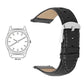 Quick Release 22 mm Black Genuine Leather Strap for Analog & Smart Watches