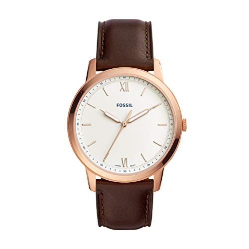 Minimalist 3h Analog Gold Dial Men's Watch-FS5463