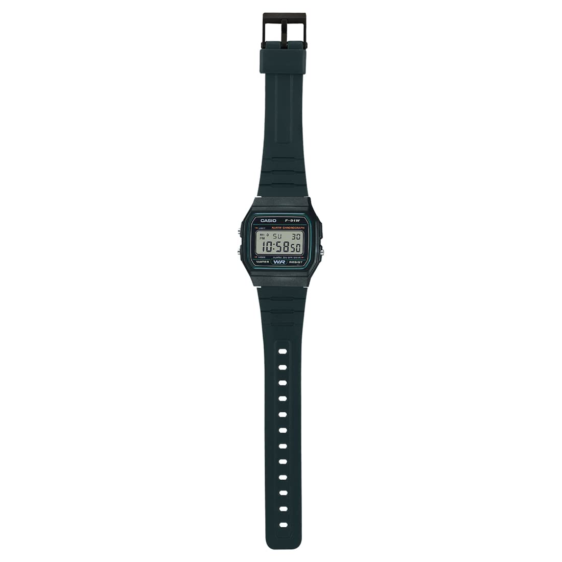 Digital Black Dial Unisex F-91W-3DG (D246)