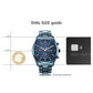Analog Stainless Steel Watch Blue Dial and Band  for Men -1805QM01