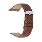 Quick Release 20 mm Brown Genuine Leather Strap for Analog & Smart Watches