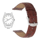 Quick Release 20 mm Brown Croco Genuine Leather Strap for Analog & Smart Watches