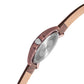 Men's Brown Croco Leather Strap Day-Date Watch KLM101A