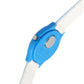Kid’s White & Blue Striped Dial Analog Watch with Blue Case & Printed Silicone Strap - JJ230