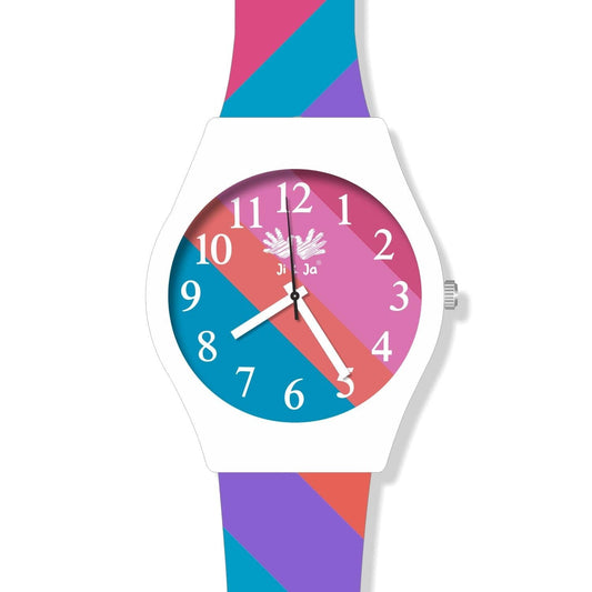 Kids Analog Watch Pastel Colour Dial  And strap