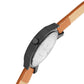 Big Shot Men’s Black Textured Dial with Brown Leather Strap Analog Watch - For Men BSM008B