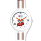 Kids Analog Watch Car Racing White Strap with White Dial And Smart Red Car