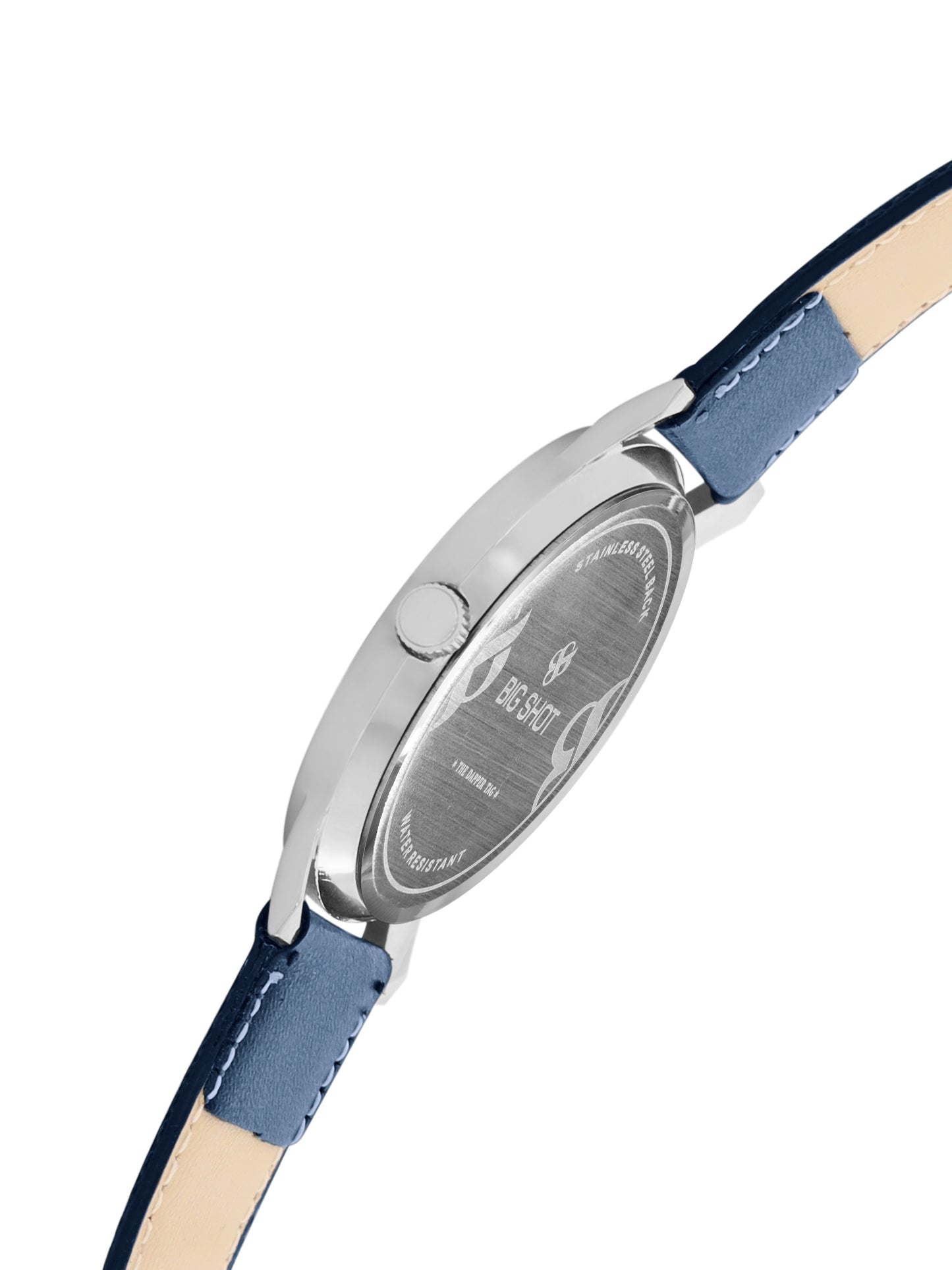 Men’s Classic Blue Dial with Blue Leather Strap Analog Watch - BSM005A