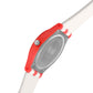 Kid’s Airplane Graphic Dial Analog Watch with Red Case & Dual-Tone Silicone Strap - JJ231