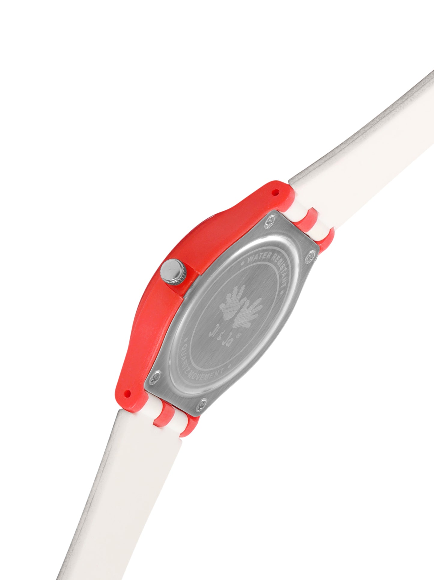 Kid’s Airplane Graphic Dial Analog Watch with Red Case & Dual-Tone Silicone Strap - JJ231